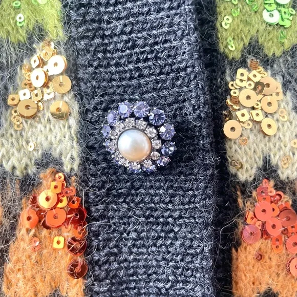 Marc Jacobs Hearts and Sequin Embellished Cardigan - Picture 7 of 14